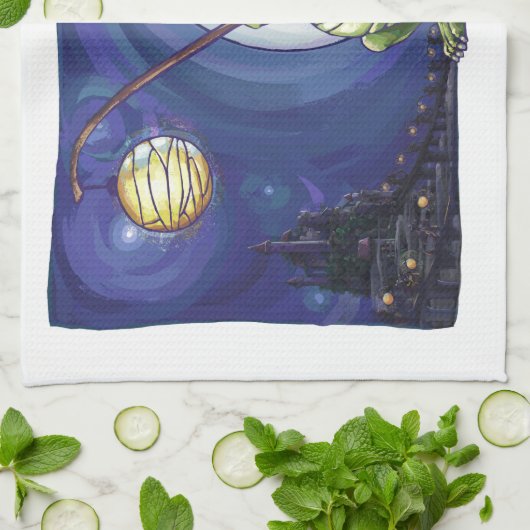 Dragon Watch Art Theedoek (Gevouwen)