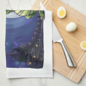 Dragon Watch Art Theedoek (Quarter Fold)