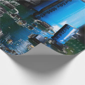 Dragon Watching Space Shuttle gelanceerd Cadeaupapier (Hoek)