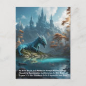Dragon - Water Briefkaart (Voorkant)