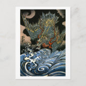 Dragon & Water Spirit Kuniyoshi Briefkaart (Voorkant)