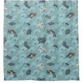 Dragon Waves Douchegordijn (Voorkant)