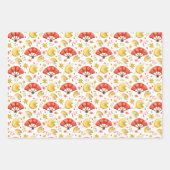 Dragon & Waving Cat | Nieuwe Chinese jaren Inpakpapier Vel (Voorkant 3)