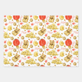 Dragon & Waving Cat | Nieuwe Chinese jaren Inpakpapier Vel (Voorkant 2)