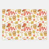 Dragon & Waving Cat | Nieuwe Chinese jaren Inpakpapier Vel (Voorkant)