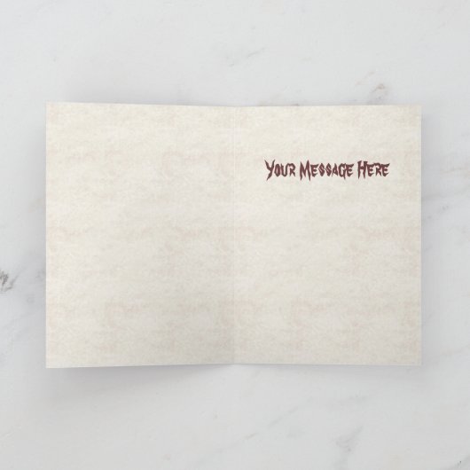 Dragon Wenskaart Kaart (Binnen)