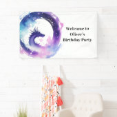 Dragon Whimsy Wonderland Verjaardagsbanner Spandoek (Insitu)