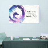 Dragon Whimsy Wonderland Verjaardagsbanner Spandoek (Beurs)