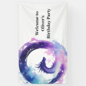 Dragon Whimsy Wonderland Verjaardagsbanner Spandoek (Verticaal)