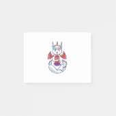Dragon White Yoga Post-it® Notes (Voorkant)