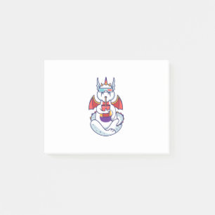 Dragon White Yoga Post-it® Notes