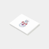 Dragon White Yoga Post-it® Notes (Schuin)