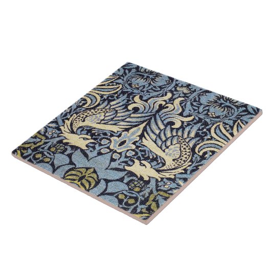 Dragon, William Morris Tegeltje (Zijkant)
