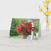 Dragon Wing Begonia Kaart (Gele Bloem)