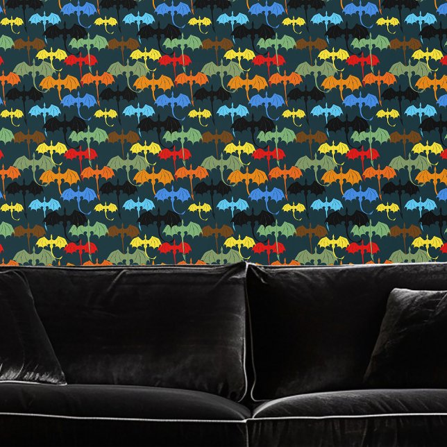 Dragon Wing Blue Flight Fantasy Behang (Creator heeft geüpload)