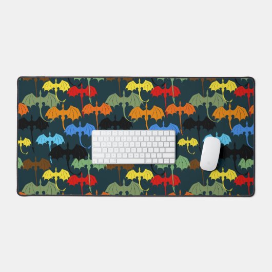 Dragon Wing Blue Flight Fantasy Bureaumat (Keyboard & Muis)