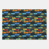 Dragon Wing Blue Flight Fantasy Inpakpapier Vel (Voorkant 2)