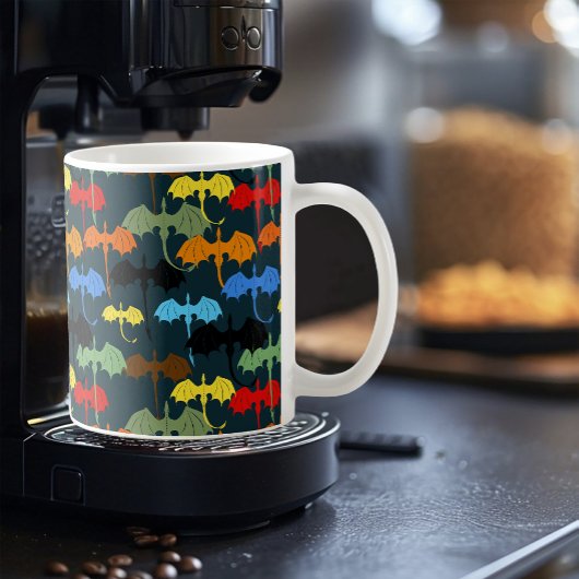  Dragon Wing Blue Flight Fantasy Koffiemok