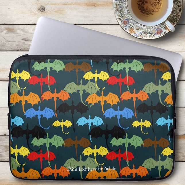 Dragon Wing Blue Flight Fantasy Laptop Sleeve (Creator heeft geüpload)