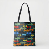 Dragon Wing Blue Flight Fantasy Tote Bag (Voorkant)