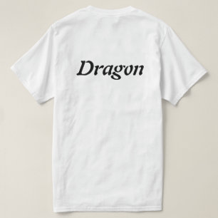 Dragon witte Mannen T-shirt