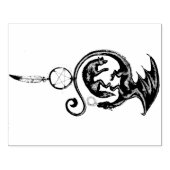 Dragon Wolf Pentagram Dreamcatcher Scrapbooking Rubberstempel (Afrduk)