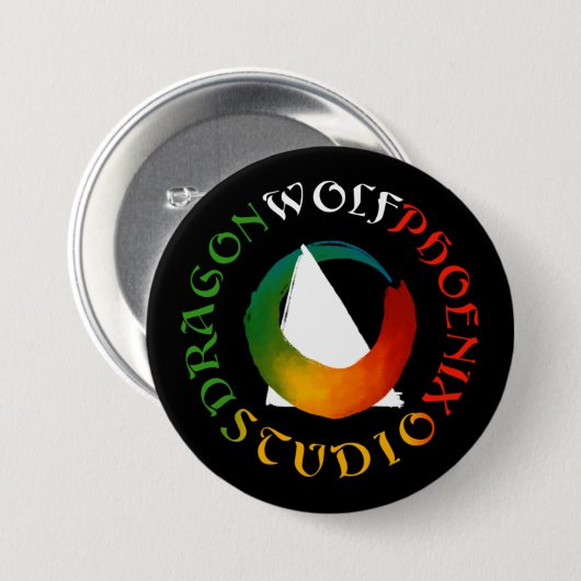 Dragon Wolf Phoenix Studio Button (Voorkant /achterkant)