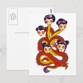 Dragon Women Briefkaart (Voorkant / Achterkant)