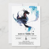 Dragon Wonderland Kids Verjaardag Kaart (Voorkant)