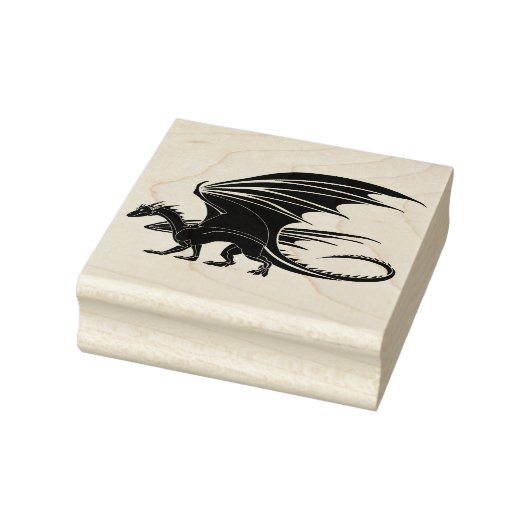 Dragon Wood Art Stamp Rubberstempel (Stempel)