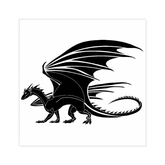 Dragon Wood Art Stamp Rubberstempel (Afrduk)