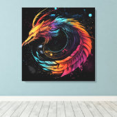 Dragon world canvas afdruk (Insitu (Houten vloer))