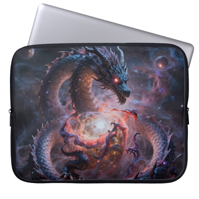 Dragon World – The Realm of Fire and Magic´1 Laptop Sleeve (Voorkant)