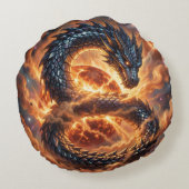 Dragon World – The Realm of Fire and Magic´4 Rond Kussen (Achterkant)