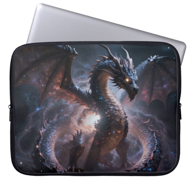 Dragon World – The Realm of Fire and Magic Laptop Sleeve (Voorkant)