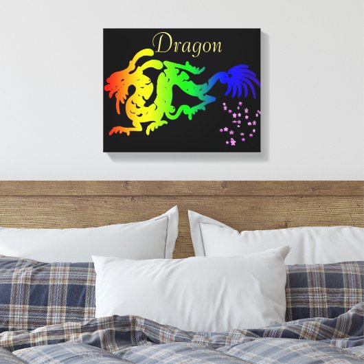Dragon Wrapped Canvas Afdruk (Insitu (Slaapkamer))