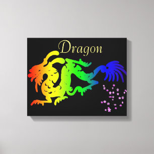 Dragon Wrapped Canvas Afdruk