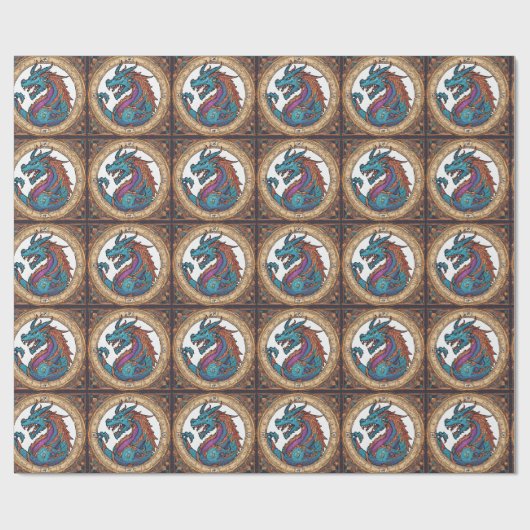 Dragon Wrapping Paper Cadeaupapier (Vlak)