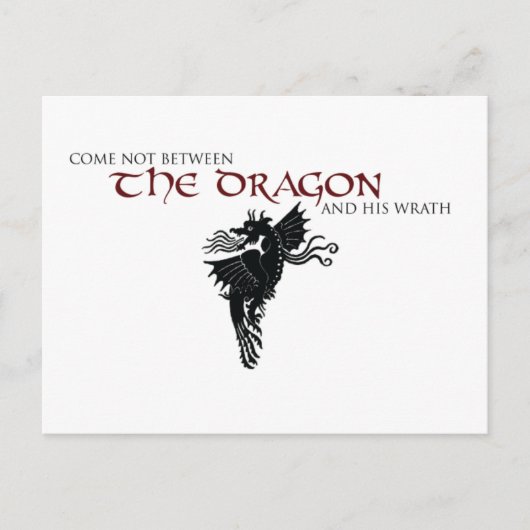 Dragon Wrath Briefkaart (Voorkant)
