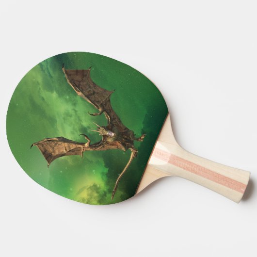 Dragon Wyvern Flying Space Nebula Tafeltennisbatje (Zijkant)