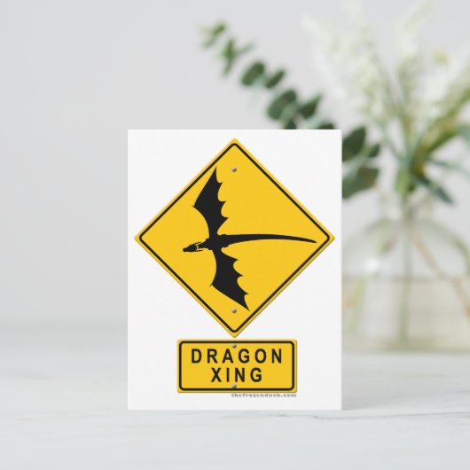 Dragon XING Briefkaart (Staand voorkant)