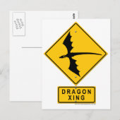 Dragon XING Briefkaart (Voorkant / Achterkant)