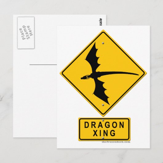 Dragon XING Briefkaart (Voorkant / Achterkant)