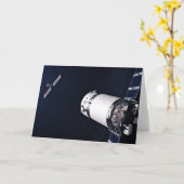 Dragon XL ruimtevaartuig nadert een maan gateway. Kaart (Gele Bloem)