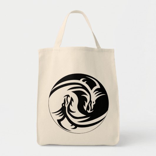 Dragon Yin Yang Bag Tote Bag (Voorkant)