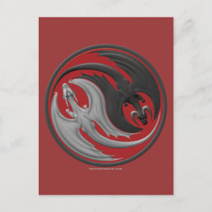 Dragon Yin-Yang Briefkaart