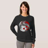 Dragon Yin Yang Dark T-Shirt (Voorkant volledig)