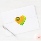 Dragon Yin Yang Hart Sticker (Envelop)