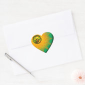 Dragon Yin Yang Hart Sticker (Envelop)