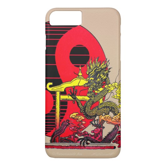 Dragon Yin Yang iPhone 7 Barely Case-Mate iPhone Case (Achterkant)